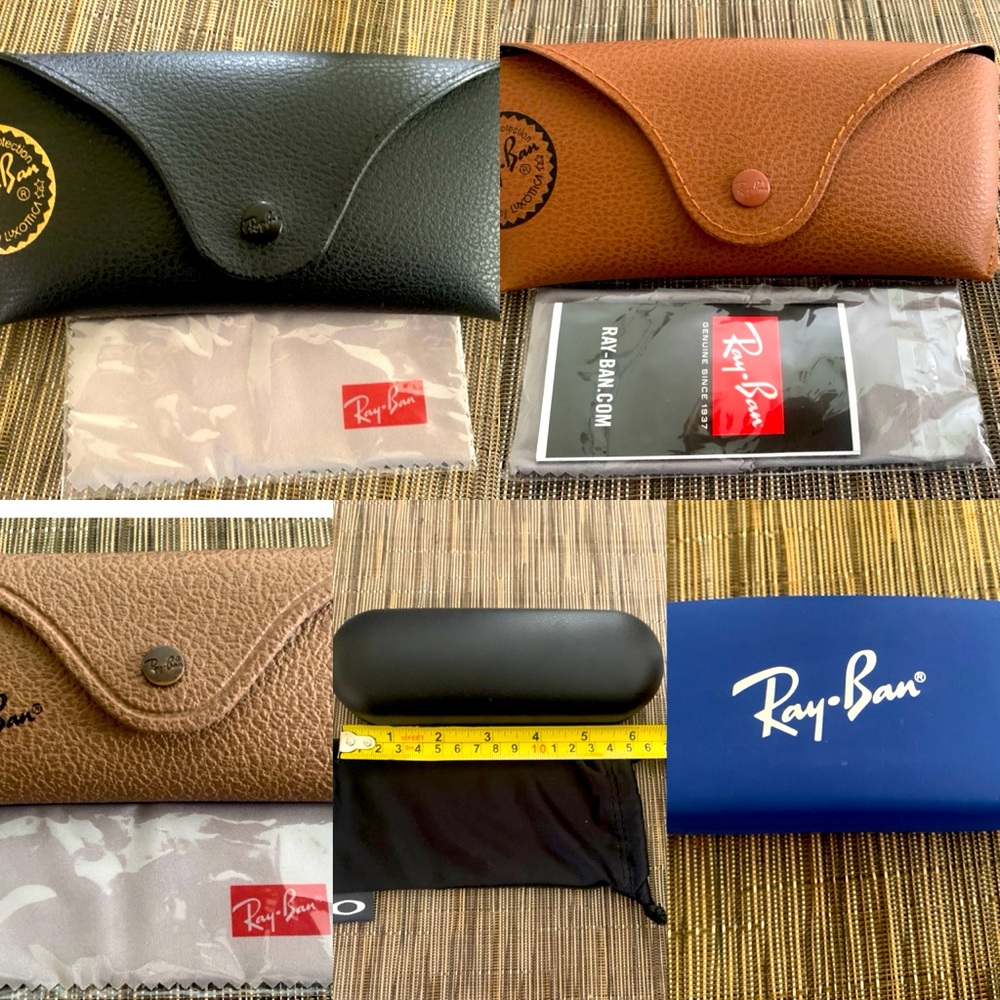 Ray-ban Oakley Glasses/ Sunglasses Soft/ Hard Case Brown/Black/Blue